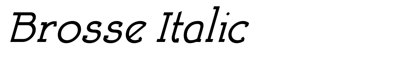 Brosse Italic